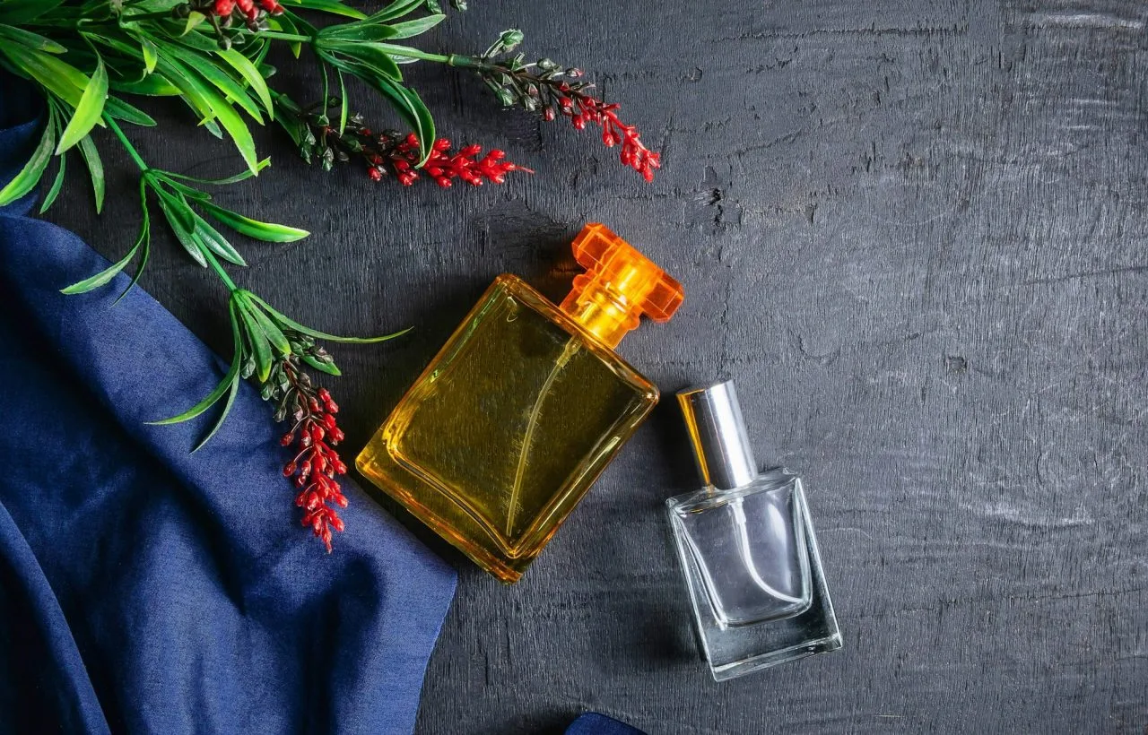 Creative Photo Of A Modern Bottle Of Perfume